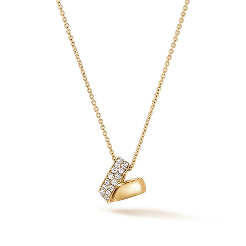 Hearts on Fire Inside/Out Yellow Gold Multi-Wear Rondel Diamond Pendant