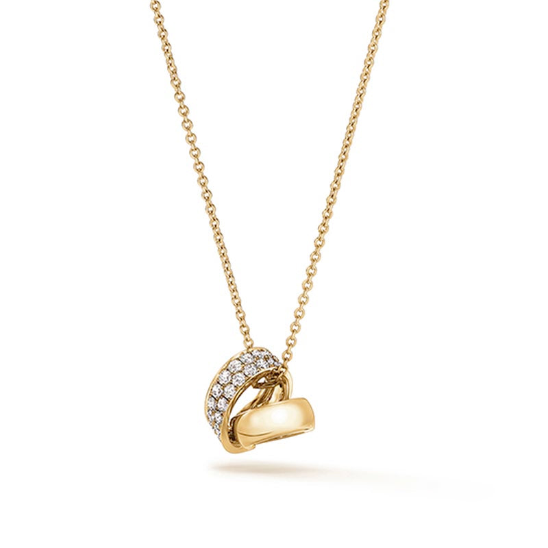 Hearts on Fire Inside/Out Yellow Gold Multi-Wear Rondel Diamond Pendant