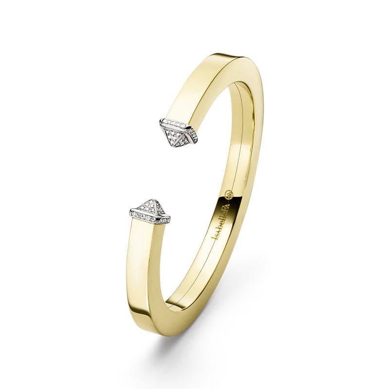 IsabelleFa Yellow Gold Flix.Flex 7mm Sommet Bangle