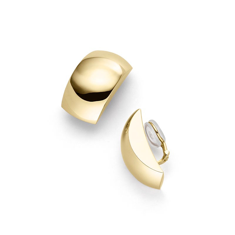IsabelleFa Yellow Gold Tonneau Earrings