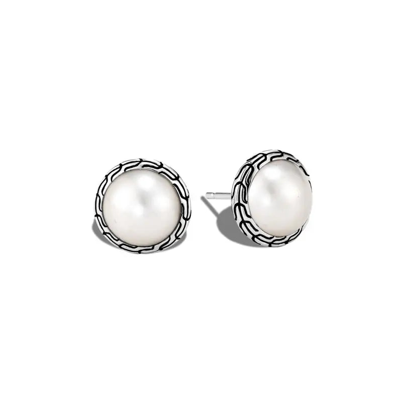 John Hardy Classic Chain Pearl Earrings HRD02526 Reference No EB90664