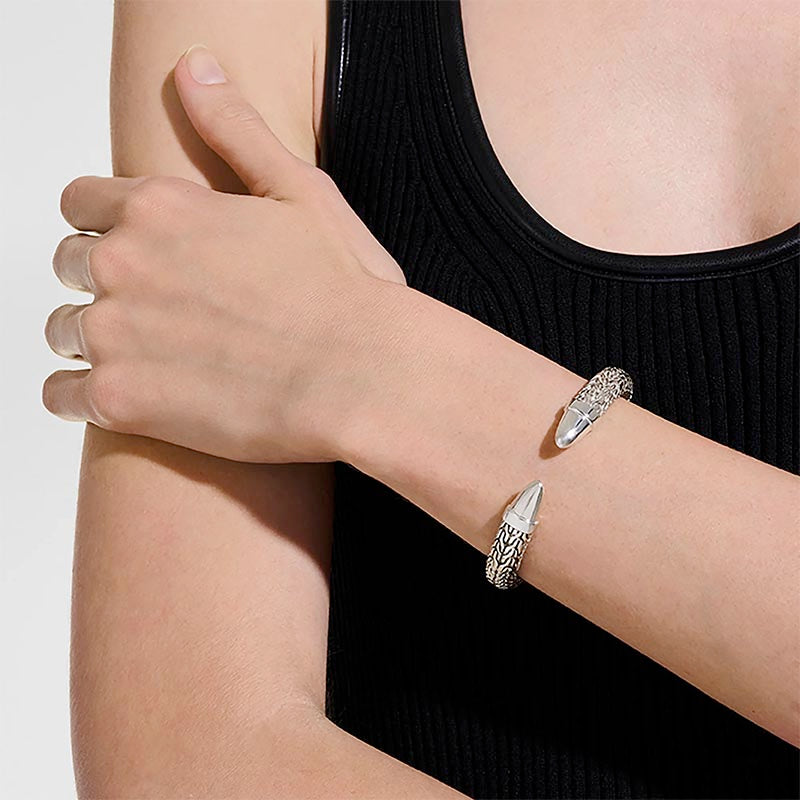 John Hardy 50th Anniversary Spear Sterling Silver Flex Cuff