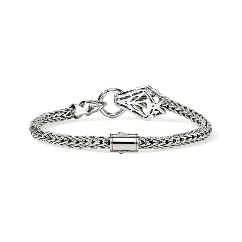 John Hardy Sterling Silver & Yellow Gold 4.4mm Naga Bracelet