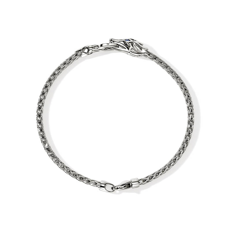 John Hardy Naga Sterling Silver & Diamond Bracelet