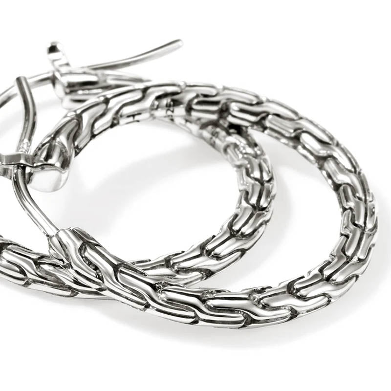John Hardy Sterling Silver 22mm Essentials Hoop Earrings