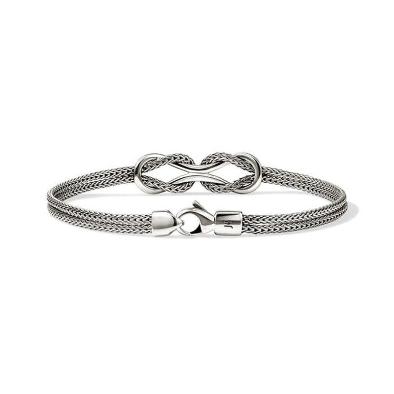John Hardy Sterling Silver 3.6mm Infinite Love Knot Bracelet