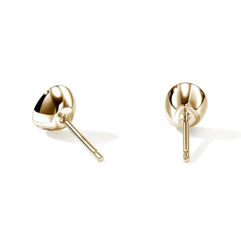 John Hardy Yellow Gold Lovestruck Stud Diamond Earrings
