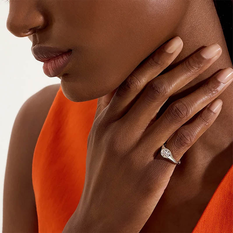 John Hardy Sterling Silver Lovestruck Diamond Ring