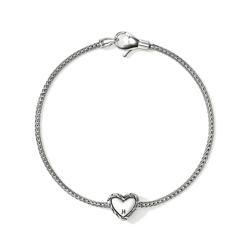 John Hardy Sterling Silver & Yellow Gold Essentials Heart Bracelet