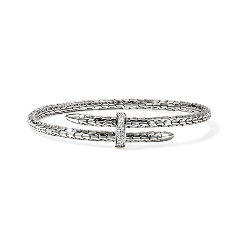 John Hardy 4mm Spear Diamond Cuff