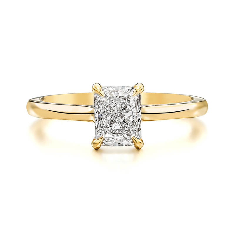 KNAR Signature Yellow Gold 1.23ct Radiant Cut Diamond Engagement Ring