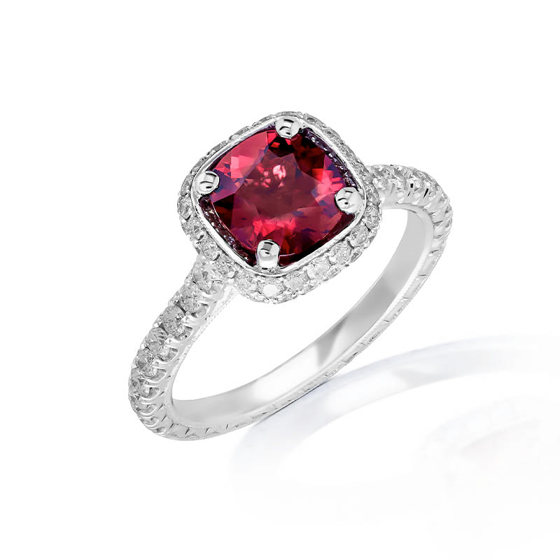Knar Signature White Gold Ruby Diamond Ring JKC00128 BD00082 TOP