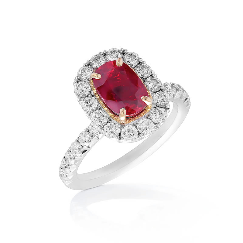 Knar Signature White Gold Ruby Diamond Ring KJ02995 TOP