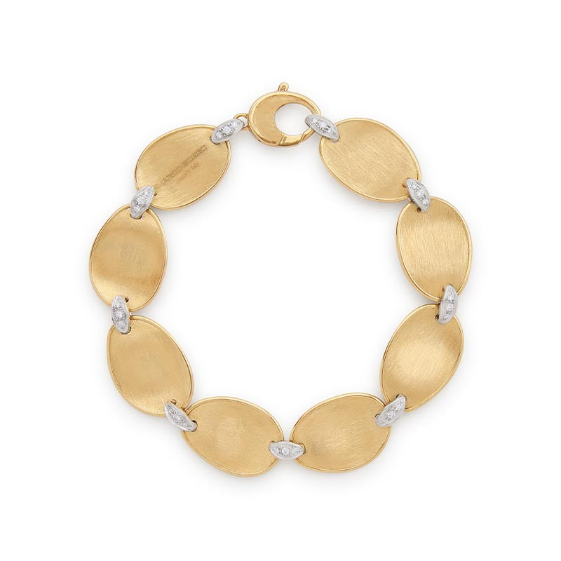 Marco Bicego Lunaria Yellow Gold & Diamond Bracelet