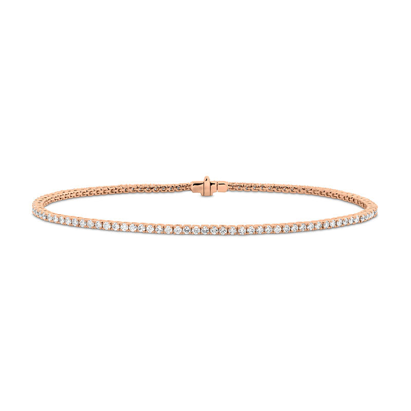 Mémoire Rose Gold 4-Prong Diamond Line Bracelet