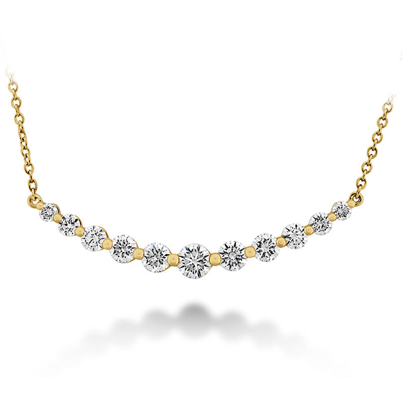 Mémoire Small Smile Yellow Gold Diamond Necklace