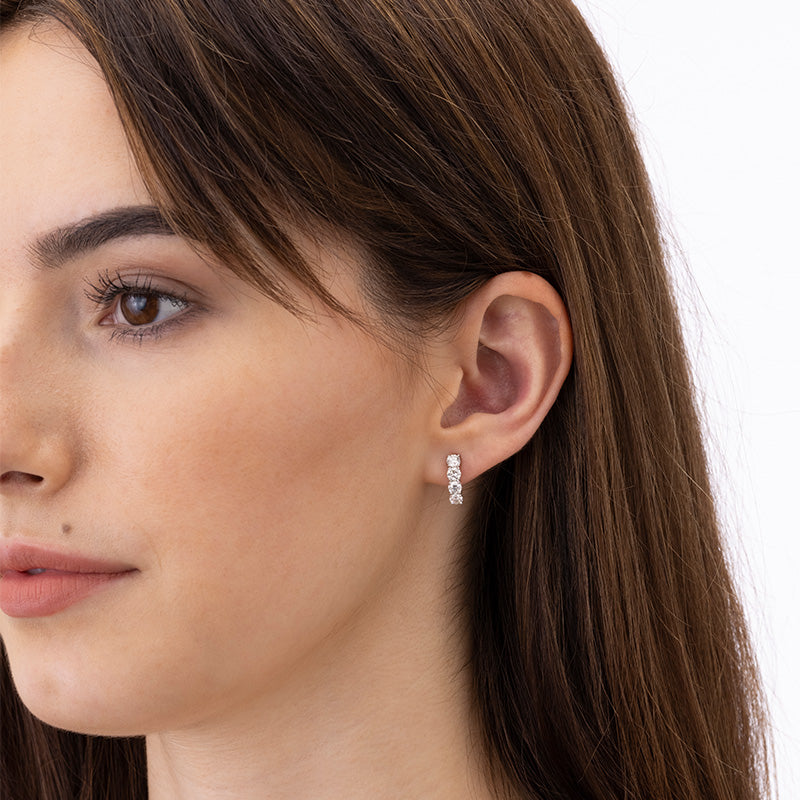 Mémoire Essentials White Gold Diamond Earrings