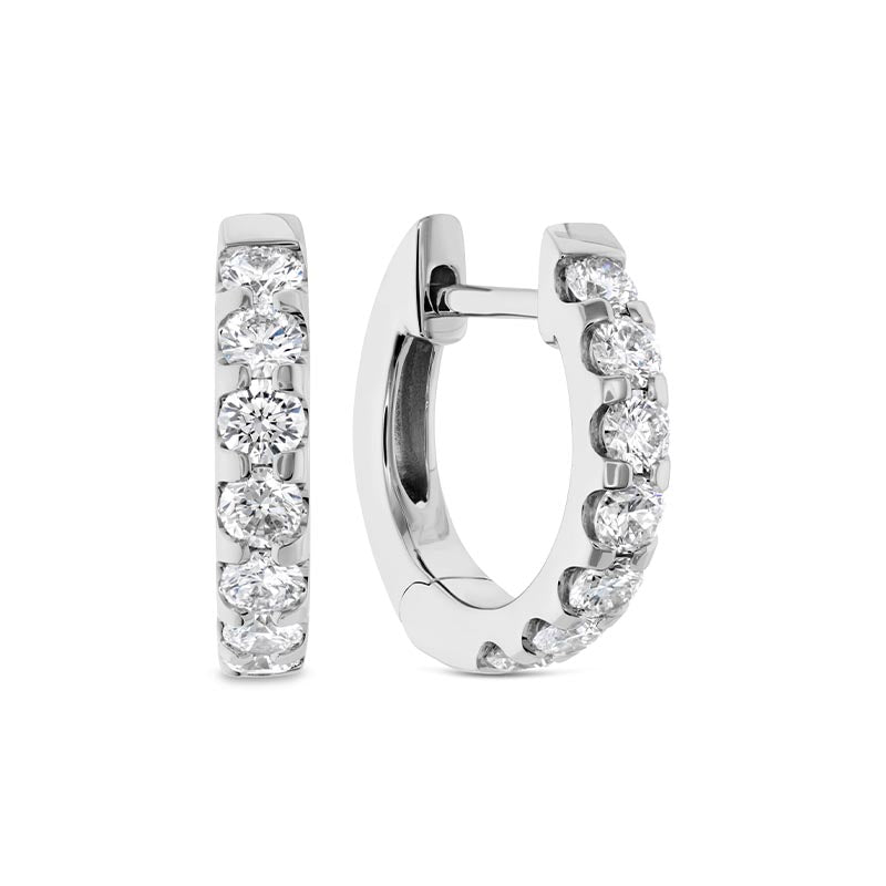 Mémoire Odessa White Gold Hoop Earrings