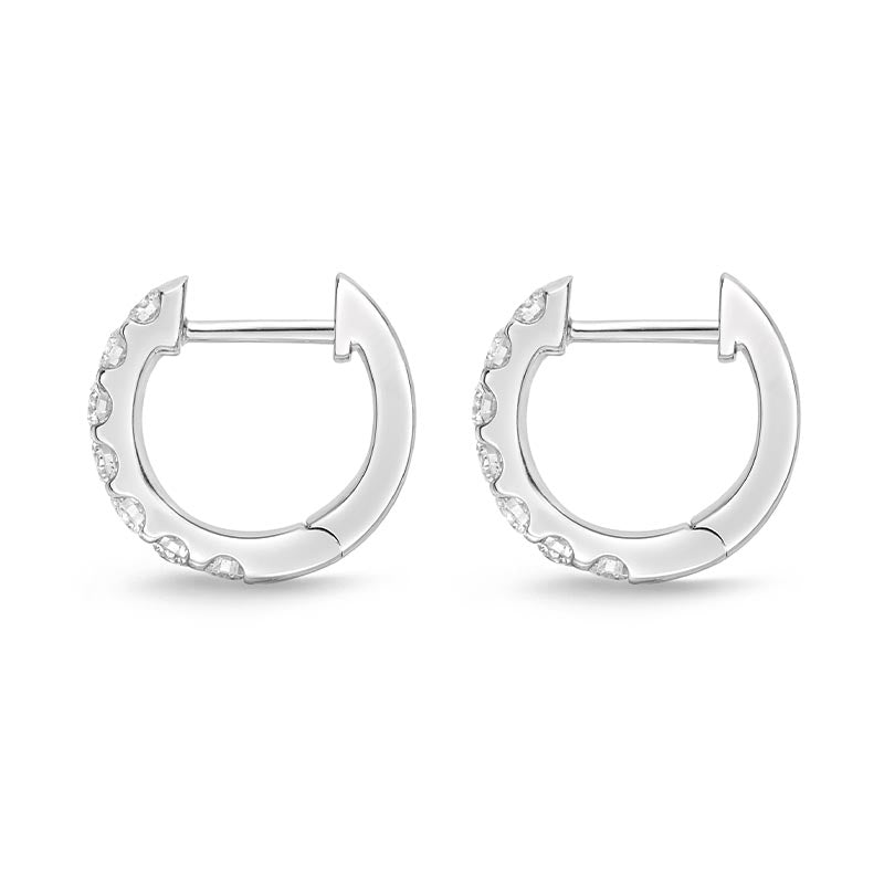 Mémoire Odessa White Gold Hoop Earrings