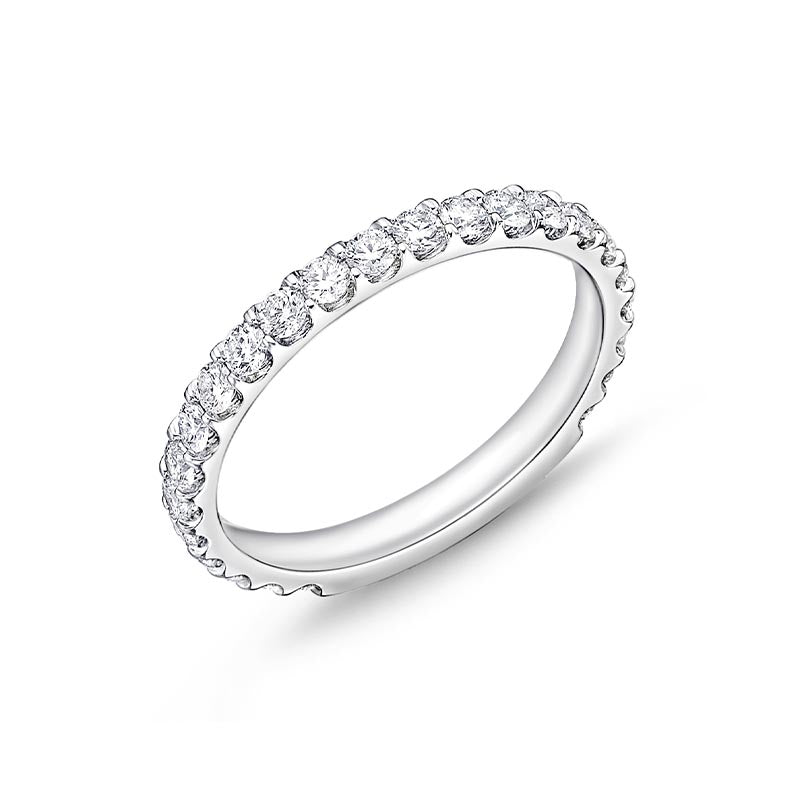 Mémoire Odessa 3/4 Around White Gold Diamond Band