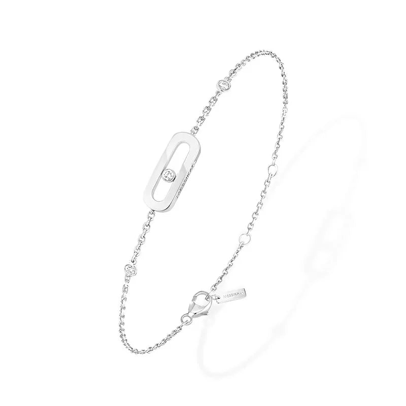 Messika Move Uno White Gold Diamond Bracelet