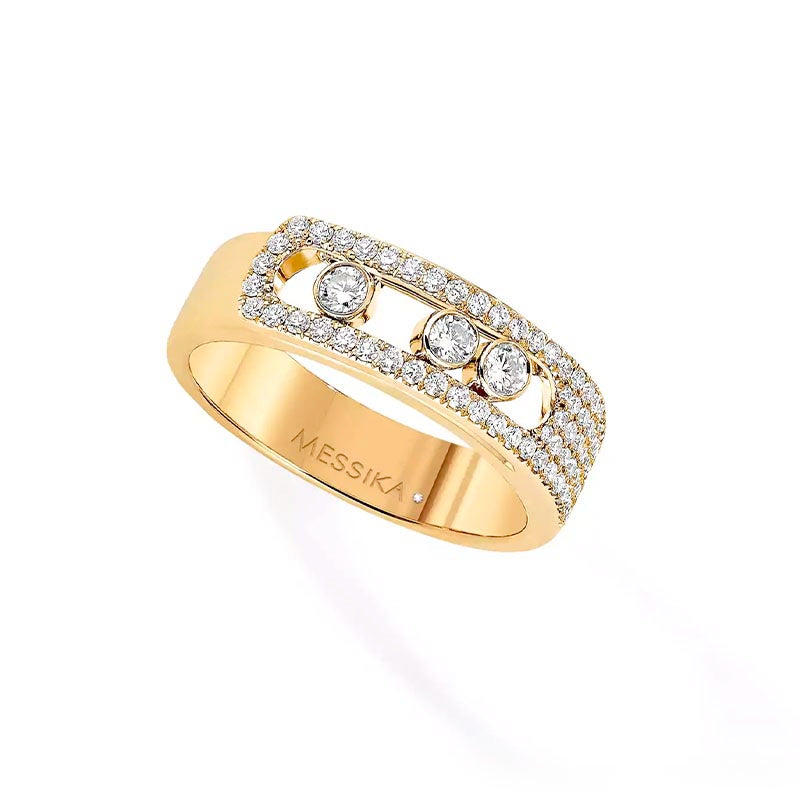 Messika Move Noa Pavé Yellow Gold Ring