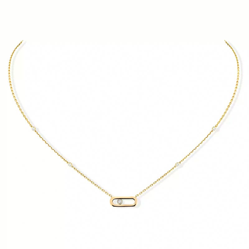 Messika Move Uno Yellow Gold Necklace