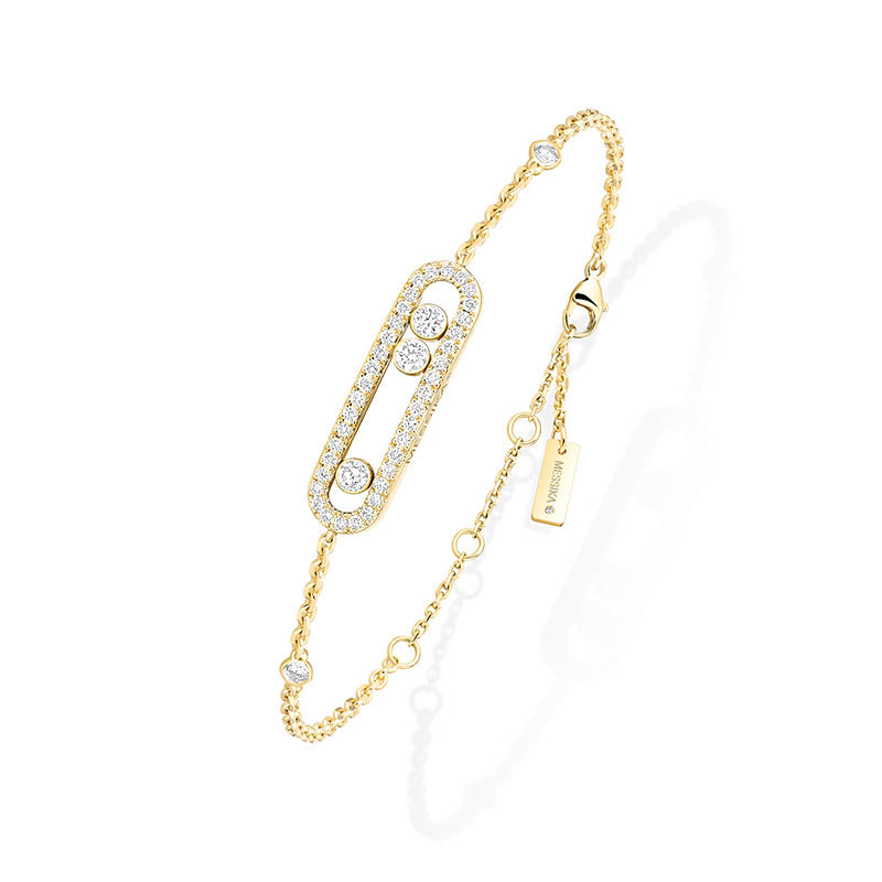 Messika Baby Move Pavé Yellow Gold & Diamond Bracelet