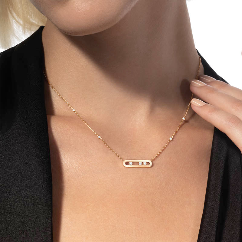 Messika Baby Move Yellow Gold Diamond Necklace