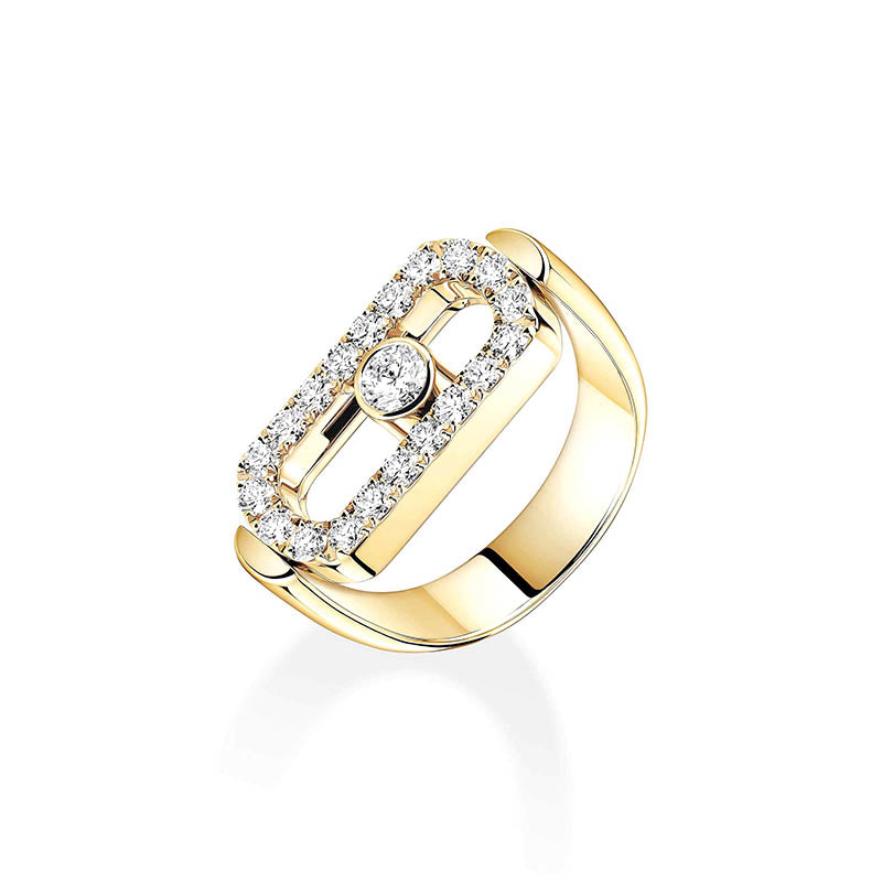 Messika Imperial Move Reversible Yellow Gold Diamond Ring