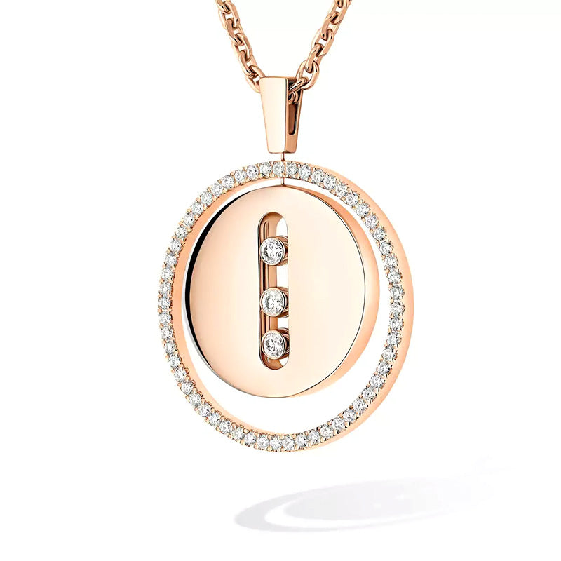 Messika Lucky Move MM Rose Gold Diamond Pendant