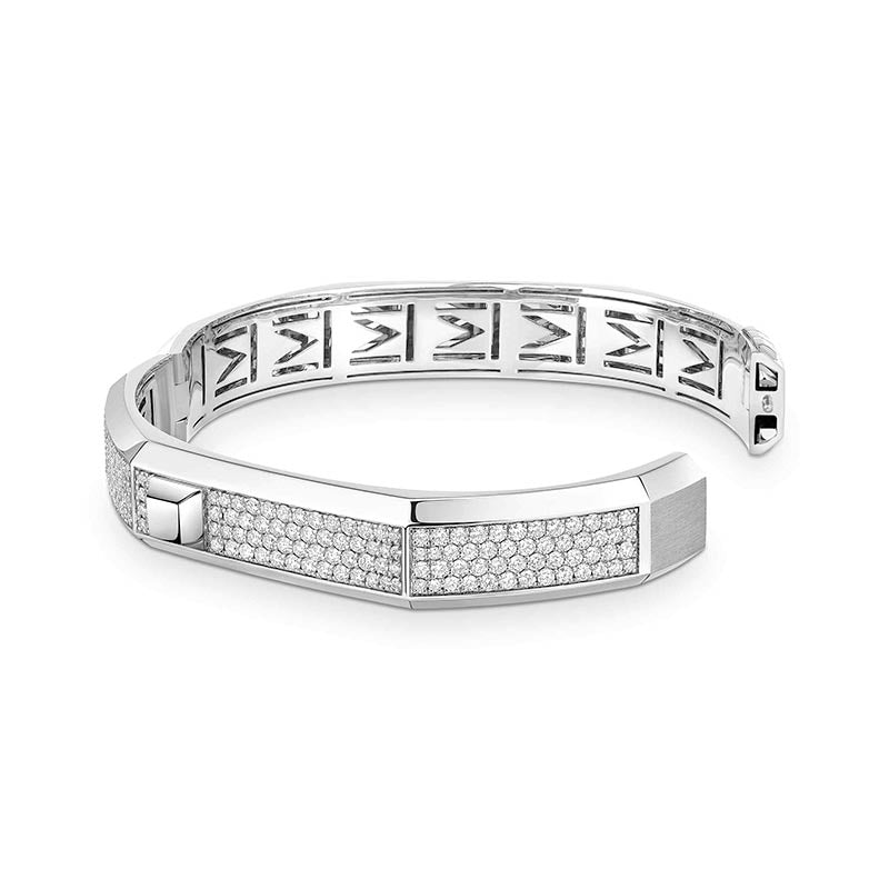 Messika Moderniste Pavé White Gold LM 8mm Diamond Bracelet