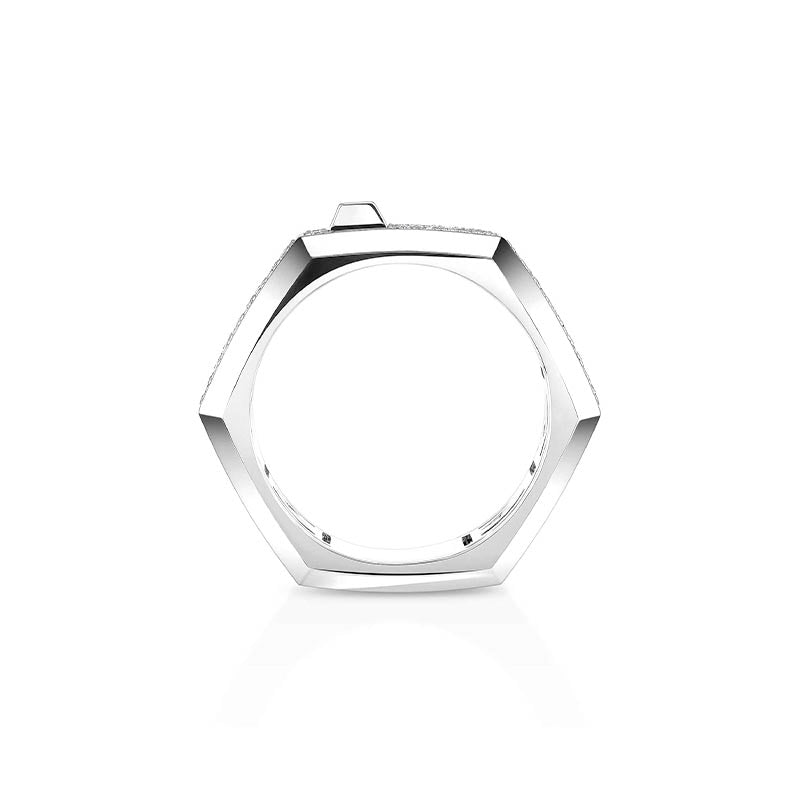 Messika Moderniste White Gold MM Diamond Pavé Ring