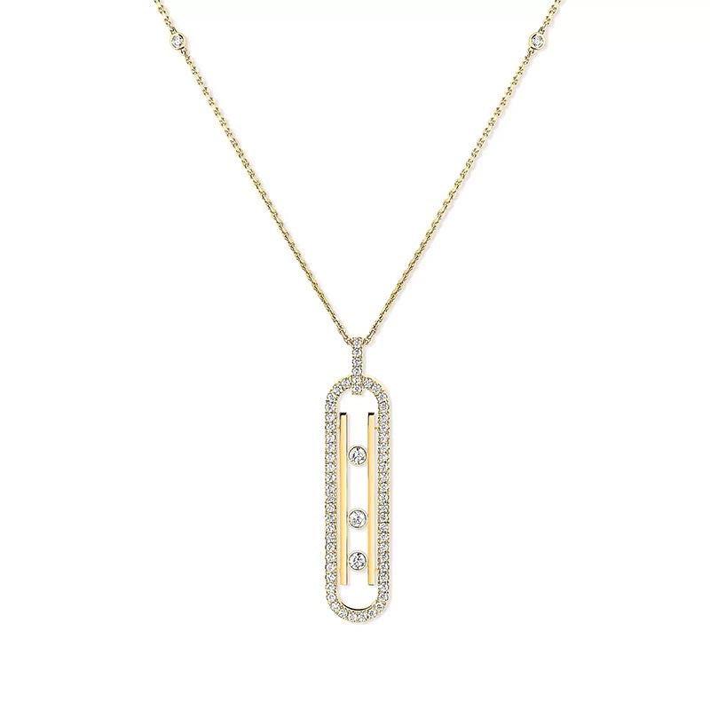 Messika Move 10th Yellow Gold SM Diamond Pendant