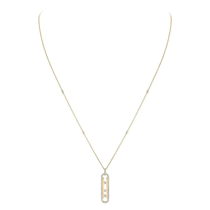 Messika Move 10th Yellow Gold SM Diamond Pendant