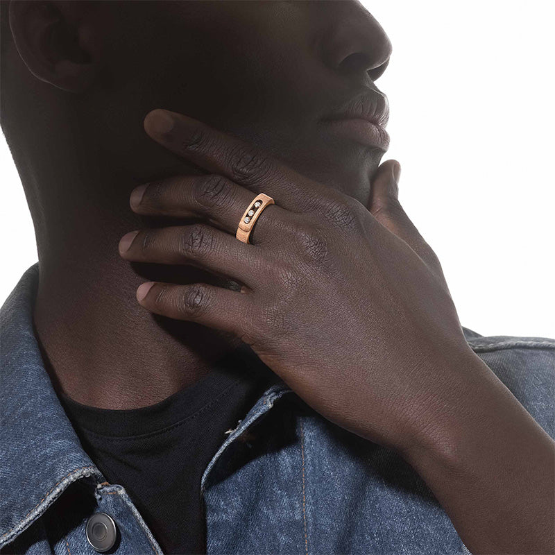 Messika Move Noa Ciselé Rose Gold Ring