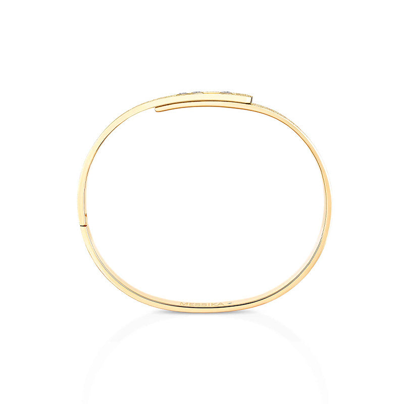 Messika Move Noa Ciselé Yellow Gold Bangle