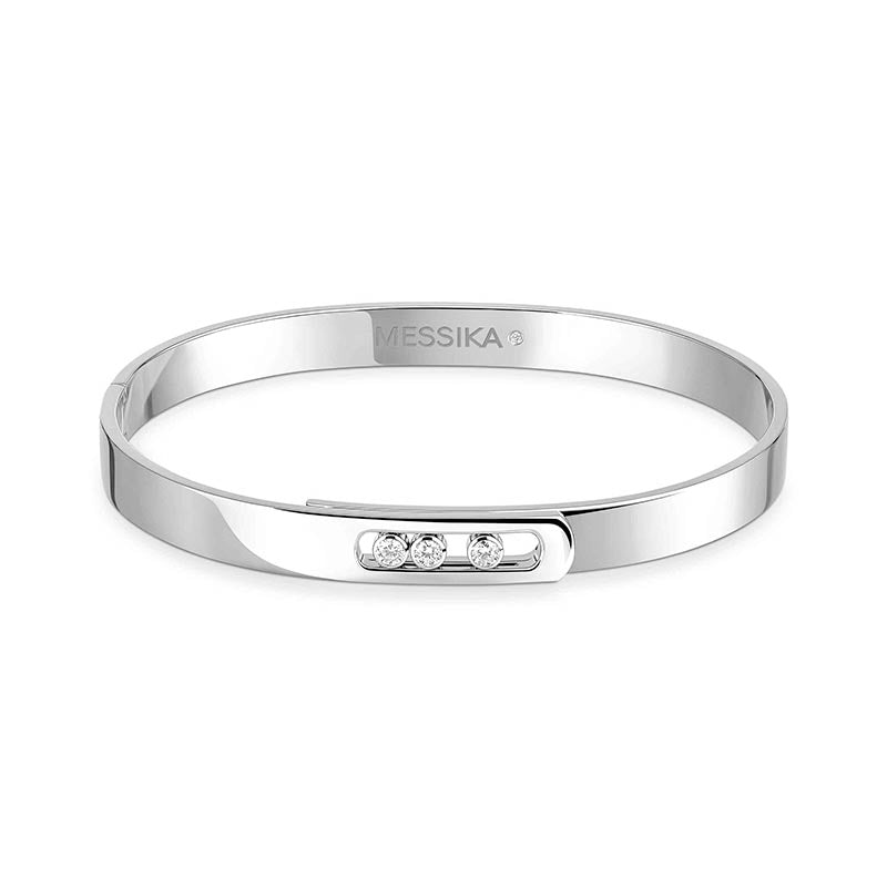 Messika Move Noa White Gold Diamond Bangle