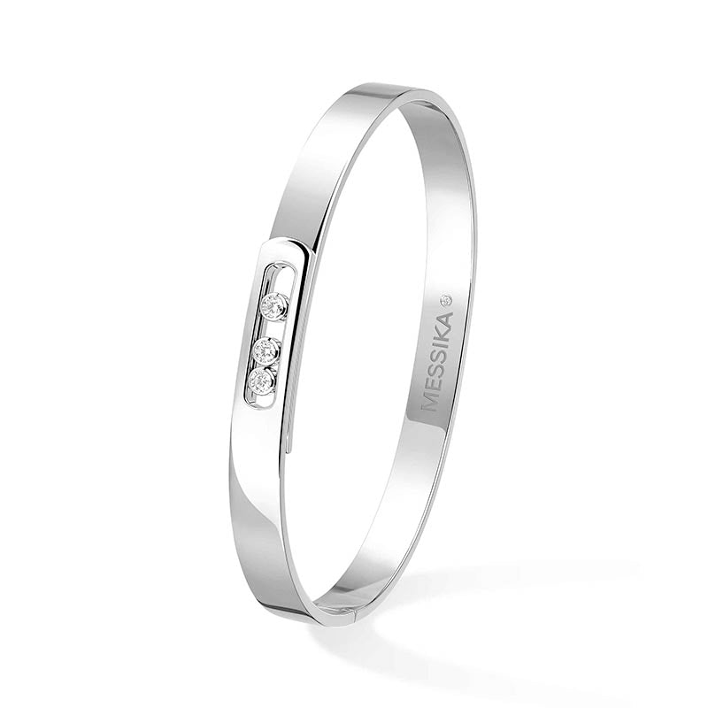 Messika Move Noa White Gold Diamond Bangle