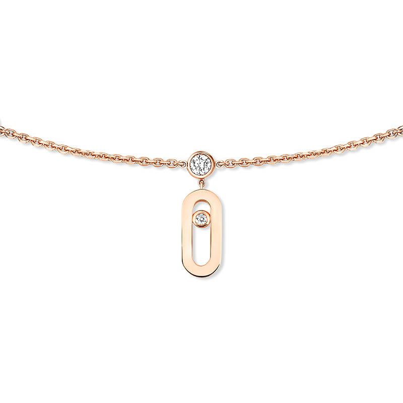 Messika Move Uno Rose Gold Drop Pendant Choker
