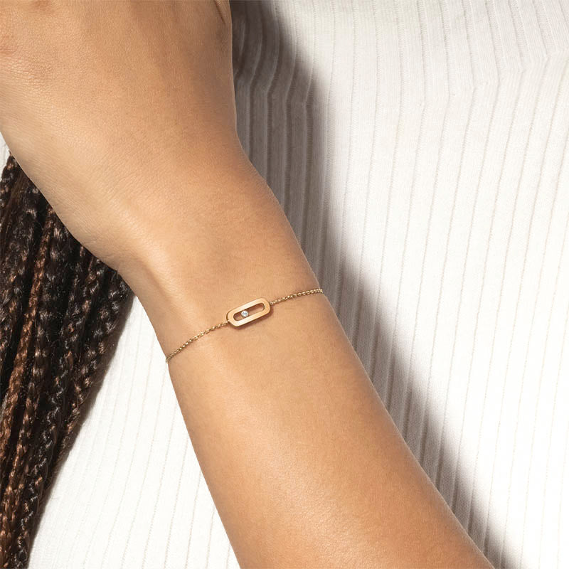 Messika Move Uno Yellow Gold Diamond Bracelet