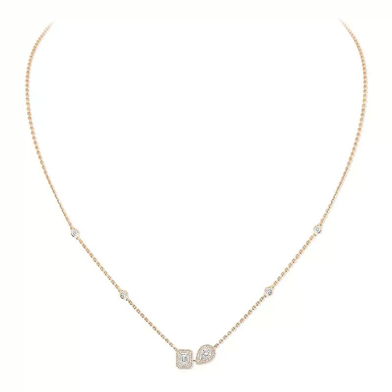 Messika My Twin Toi & Moi Rose Gold Diamond Pendant
