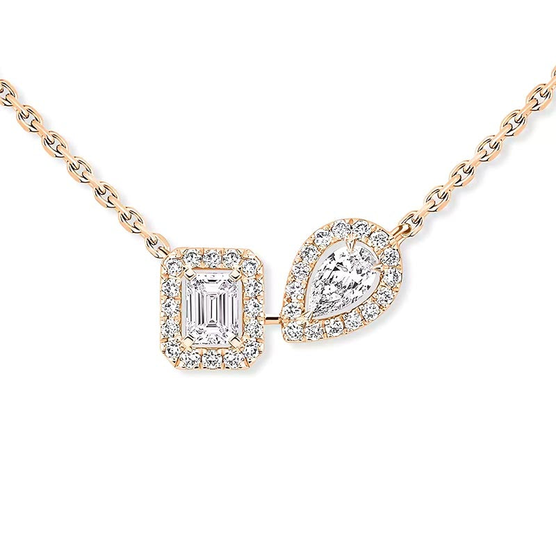 Messika My Twin Toi & Moi Rose Gold Diamond Pendant