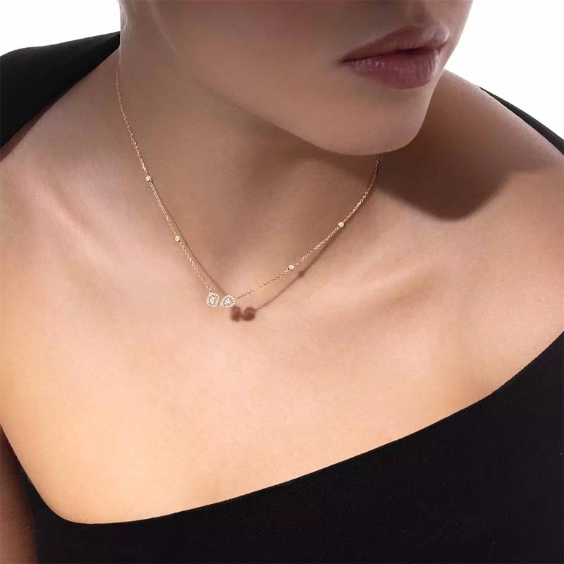 Messika My Twin Toi & Moi Rose Gold Diamond Pendant