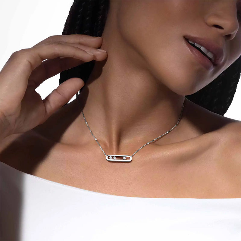 Messika Move Classic White Gold Diamond Necklace