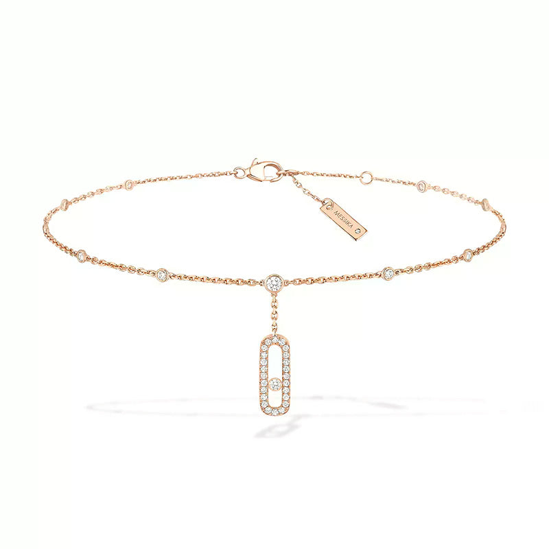 Messika Move Uno Rose Gold Ankle Bracelet