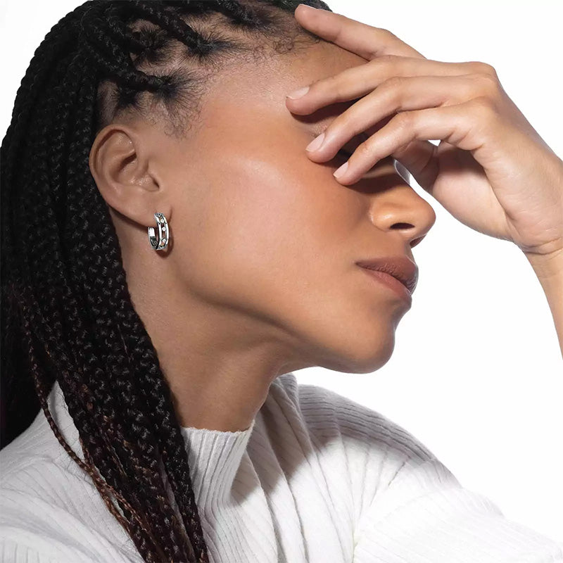 Messika Move White Gold Hoop Earrings
