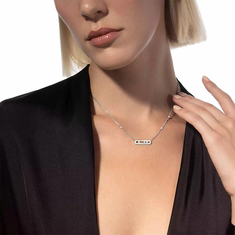 Messika Baby Move White Gold Diamond Necklace