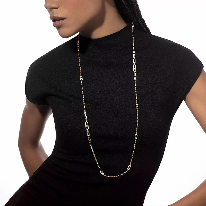 Messika Move Uno Yellow Gold Long Necklace