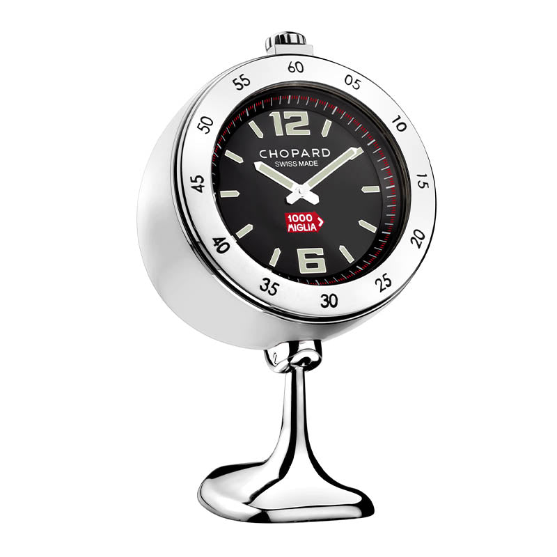Chopard Stainless Steel Vintage Racing Table Clock
